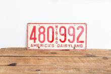 Load image into Gallery viewer, Wisconsin 1940 License Plate Vintage America&#39;s Dairyland - Eagle&#39;s Eye Finds
