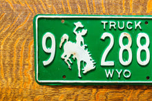 Load image into Gallery viewer, 1966 Wyoming Truck License Plate Vintage Green Wall Decor 9 2887
