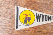 Load image into Gallery viewer, State of Wyoming Pennant Vintage Mini White Wall Decor - Eagle&#39;s Eye Finds
