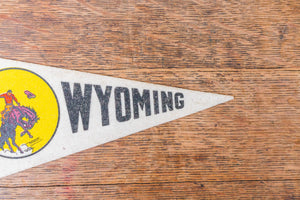 State of Wyoming Pennant Vintage Mini White Wall Decor - Eagle's Eye Finds