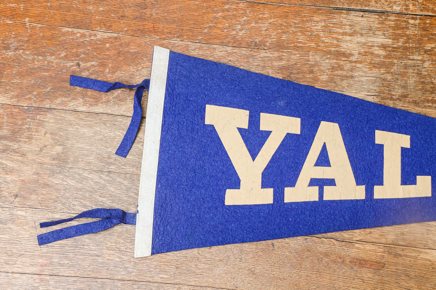 Yale University Felt Pennant Large Vintage Blue College Grad Gift