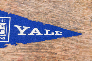 Yale University Felt Pennant Mini Distressed Vintage College Wall Decor
