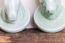Load image into Gallery viewer, Jadeite Ceramic Zodiac Figurine Heads Vintage Animal Busts Shelf Decor - Eagle&#39;s Eye Finds
