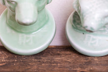 Load image into Gallery viewer, Jadeite Ceramic Zodiac Figurine Heads Vintage Animal Busts Shelf Decor - Eagle&#39;s Eye Finds
