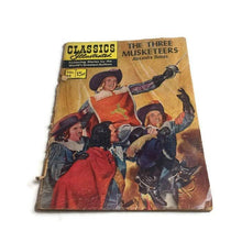 Load image into Gallery viewer, Classics Illustrated Three Musketeers No. 1 Comic Book Vintage - Eagle&#39;s Eye Finds
