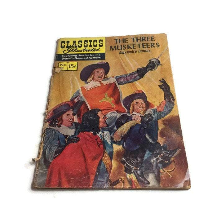 Classics Illustrated Three Musketeers No. 1 Comic Book Vintage - Eagle's Eye Finds