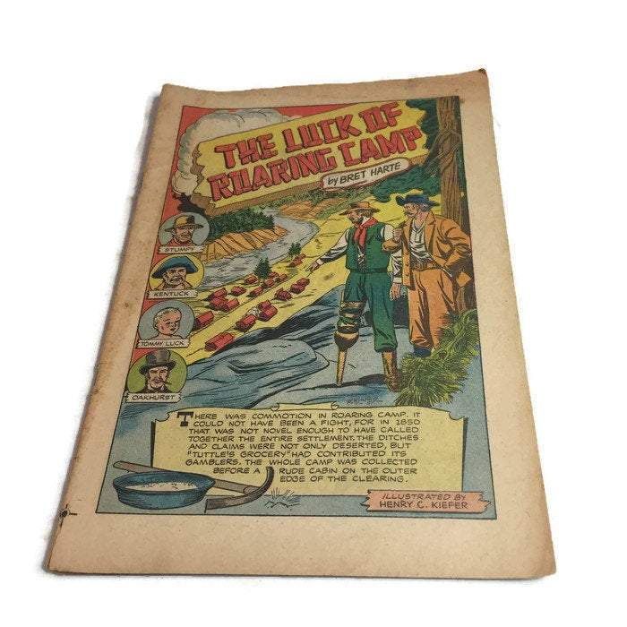 Classics Illustrated Luck of the Roaring Camp Comic Book Vintage - Eagle's Eye Finds