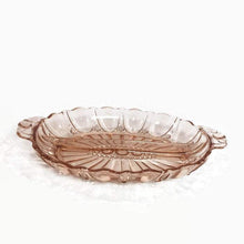 Load image into Gallery viewer, Oyster and Pearl Pink Depression Glass Relish Dish - Eagle&#39;s Eye Finds
