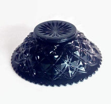 Load image into Gallery viewer, Black Amethyst Nappy (Diamond Block) 330 Line by Imperial Glass Vintage Bowl - Eagle&#39;s Eye Finds
