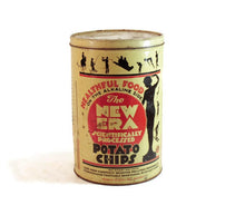 Load image into Gallery viewer, New Era Potato Chip Tin Vintage Advertising Display - Eagle&#39;s Eye Finds
