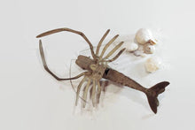 Load image into Gallery viewer, Brass Lobster Beach House Nautical Decor - Eagle&#39;s Eye Finds
