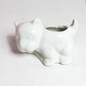 Dog Ceramic Planter Vintage Succulent Pot - Eagle's Eye Finds