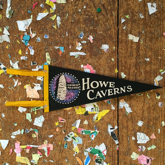 Howe Caverns Blue Felt Pennant Wall Hanging Decor - Eagle's Eye Finds