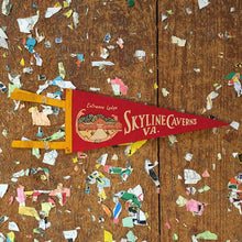 Load image into Gallery viewer, Skyline Caverns Virginia Red Felt Pennant Wall Hanging Decor - Eagle&#39;s Eye Finds

