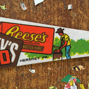 Hershey's Chocolate Factory Felt Pennant Vintage Wall Decor - Eagle's Eye Finds