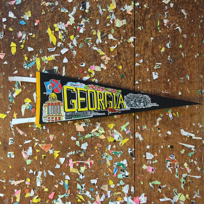 Georgia State Black Felt Pennant Wall Decor - Eagle's Eye Finds
