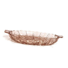 Load image into Gallery viewer, Oyster and Pearl Pink Depression Glass Relish Dish - Eagle&#39;s Eye Finds

