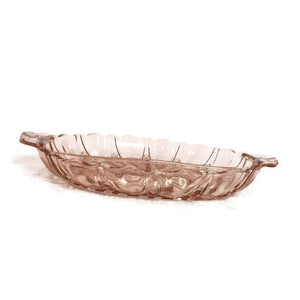 Oyster and Pearl Pink Depression Glass Relish Dish - Eagle's Eye Finds