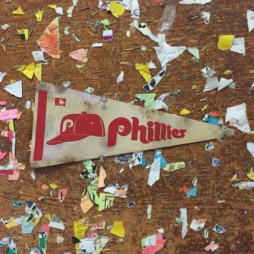 Philadelphia Phillies White Baseball Pennant Vintage Wall Hanging Decor - Eagle's Eye Finds
