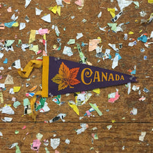 Load image into Gallery viewer, Canada Maple Leaf Felt Pennant Vintage Wall Hanging - Eagle&#39;s Eye Finds
