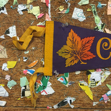 Load image into Gallery viewer, Canada Maple Leaf Felt Pennant Vintage Wall Hanging - Eagle&#39;s Eye Finds
