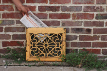 Load image into Gallery viewer, Ornate Peach Victorian Floor Vent Industrial Salvage Decor - Eagle&#39;s Eye Finds
