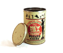 Load image into Gallery viewer, New Era Potato Chip Tin Vintage Advertising Display - Eagle&#39;s Eye Finds
