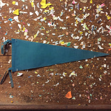 Load image into Gallery viewer, Pikes Peak Region Blue or Black Felt Pennant Vintage Colorado Decor - Eagle&#39;s Eye Finds
