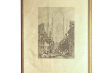 Load image into Gallery viewer, Beauvais Cathedral Engraving Vintage Wall Decor - Eagle&#39;s Eye Finds
