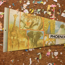 Load image into Gallery viewer, Phoenix Zoo Vintage Felt Pennant Children&#39;s Bedroom Decor - Eagle&#39;s Eye Finds

