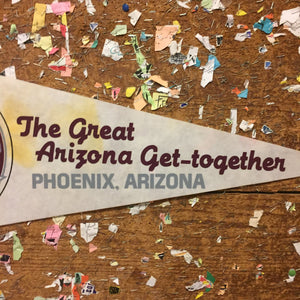 Arizona State Fair White Felt Pennant Vintage Phoenix Wall Decor - Eagle's Eye Finds
