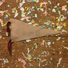 Load image into Gallery viewer, GFHS White and Maroon Felt Pennant Vintage High School Decor - Eagle&#39;s Eye Finds
