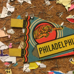 Philadelphia Zoo Mini Colorful Pennant Vintage Bulletin Board Decor - Eagle's Eye Finds