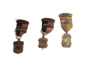 Birmingham Rifle & Pistol Club Award Ribbons Vintage Shooting Award Medals - Eagle's Eye Finds
