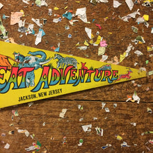 Load image into Gallery viewer, Great Adventure New Jersey Yellow Pennant Vintage Vibrant Wall Decor - Eagle&#39;s Eye Finds
