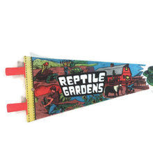 Load image into Gallery viewer, Reptile Gardens South Dakota Felt Pennant Vintage Child Bedroom Decor - Eagle&#39;s Eye Finds
