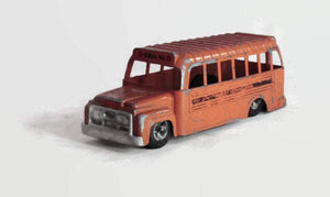 Orange Hubley School Bus Vintage Metal Toy Bus - Eagle's Eye Finds
