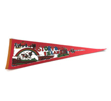 Load image into Gallery viewer, Storybook Island South Dakota Red Felt Pennant Vintage Wall Decor - Eagle&#39;s Eye Finds
