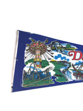 Load image into Gallery viewer, Darien Lake New York Blue Felt Pennant Vintage Wall Decor - Eagle&#39;s Eye Finds
