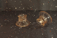 Load image into Gallery viewer, Pink Madrid Candlestick Holders by Federal Glass Vintage Depression Glass - Eagle&#39;s Eye Finds
