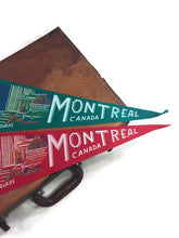 Load image into Gallery viewer, Montreal Canada Colorful Felt Pennants Vintage Travel Decor - Eagle&#39;s Eye Finds
