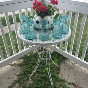 Blue Ball Jar Set of 5 Vintage Quart Sized Baby Blue Decor - Eagle's Eye Finds