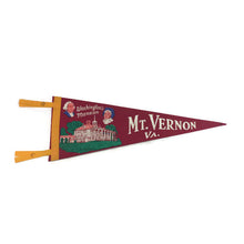 Load image into Gallery viewer, Mt. Vernon Virginia Felt Pennant Wall Decor Various Colors Available - Eagle&#39;s Eye Finds
