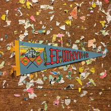 Load image into Gallery viewer, Legionville Minnesota Blue Felt Pennant Vintage Wall Decor - Eagle&#39;s Eye Finds
