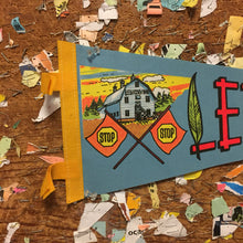 Load image into Gallery viewer, Legionville Minnesota Blue Felt Pennant Vintage Wall Decor - Eagle&#39;s Eye Finds
