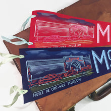 Load image into Gallery viewer, Montreal Wax Museum Canada Vintage Felt Pennant Wall Decor - Eagle&#39;s Eye Finds
