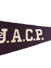 Load image into Gallery viewer, U.A.C.P. Maroon Felt Pennant Vintage Collegiate Decor - Eagle&#39;s Eye Finds
