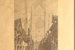Beauvais Cathedral Engraving Vintage Wall Decor - Eagle's Eye Finds