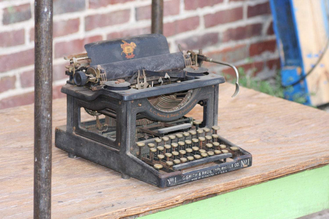 L.C. Smith & Bros Typewriter No. 1 Antique Home Decor - Eagle's Eye Finds