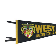 Load image into Gallery viewer, West Point Military Academy Felt Pennant Vintage Collegiate Decor - Eagle&#39;s Eye Finds
